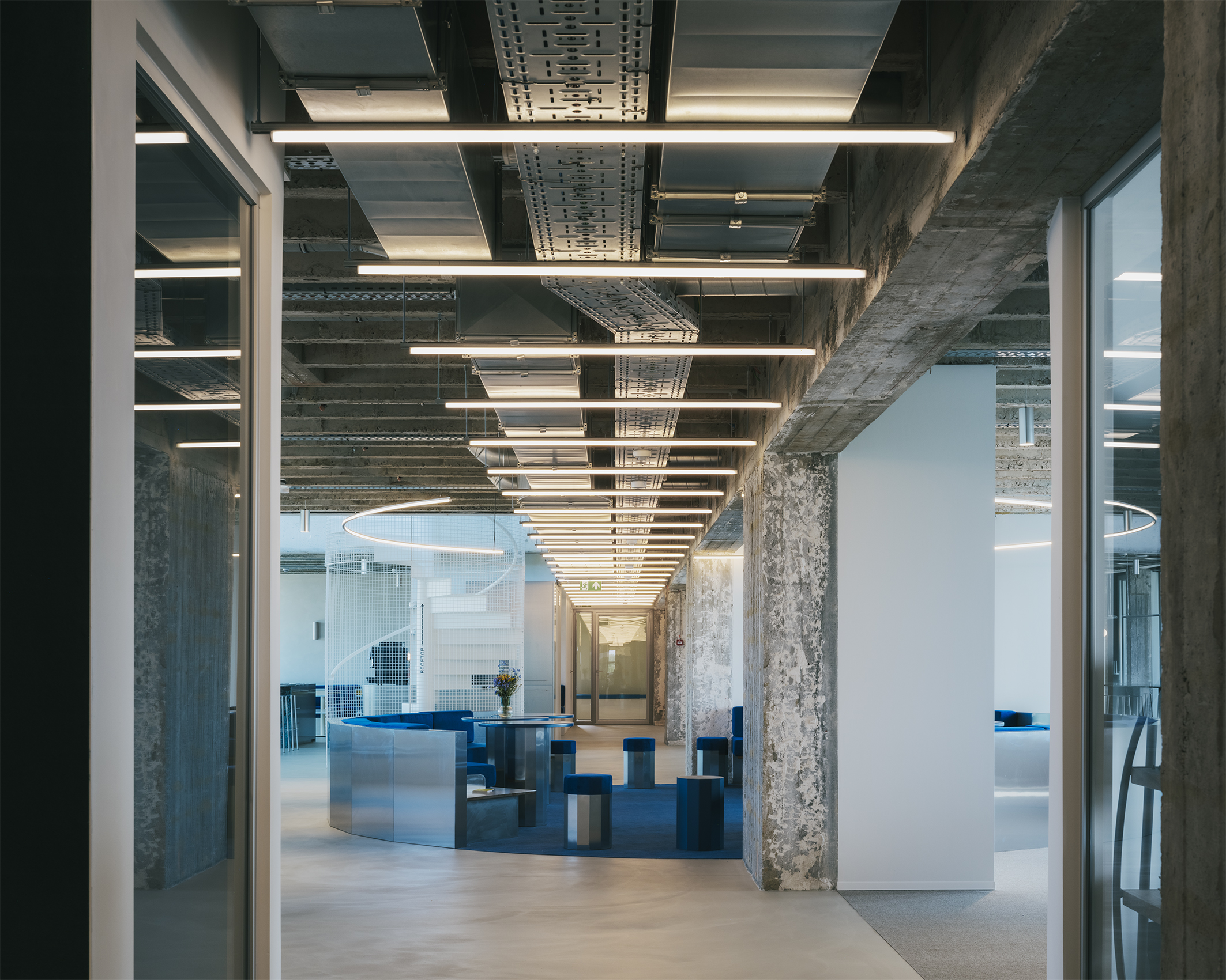 De open kantoorruimte in Watt The Health